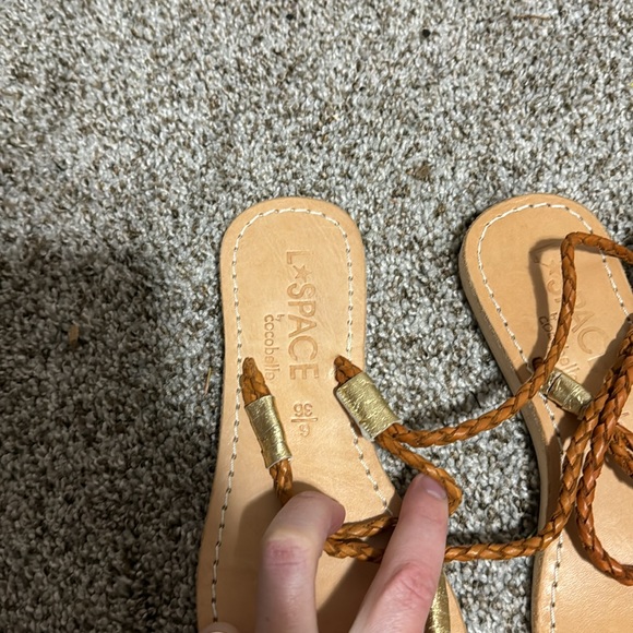 L*SPACE BY COCOBELLE Women's Gili Wrap Braided Gladiator Sandals Size 6 - Picture 3 of 5